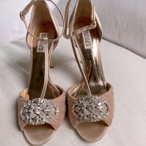 Badgley Mischka dress heals